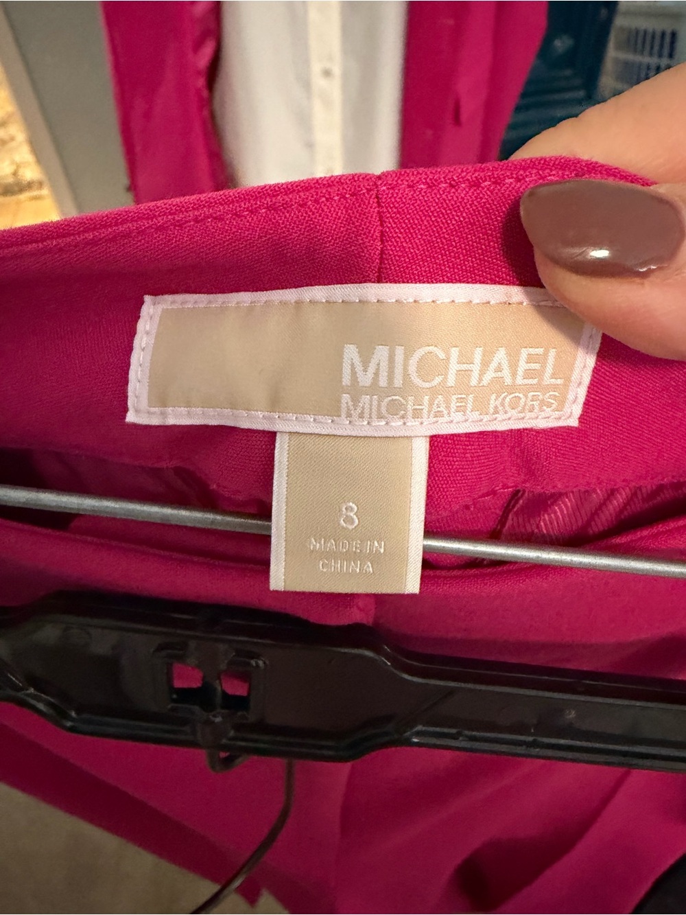 Michael Kors Hot Pink Tailored Blazer & Pants, size 8, worn once - Picture 6 of 13